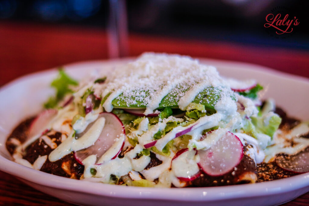 mole enchiladas